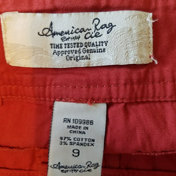 Macy's American Rag Dark Orange Shorts - Picture 3 of 5